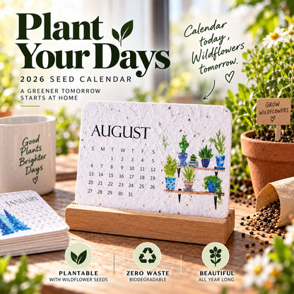 🌱 2027 Plantable Seed Calendar — Grow Something Beautiful! ✨