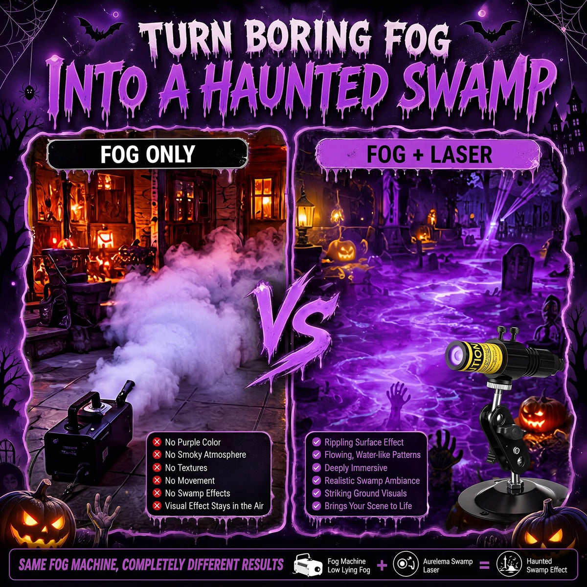 Kartizee™ Halloween Laser Swamp Light