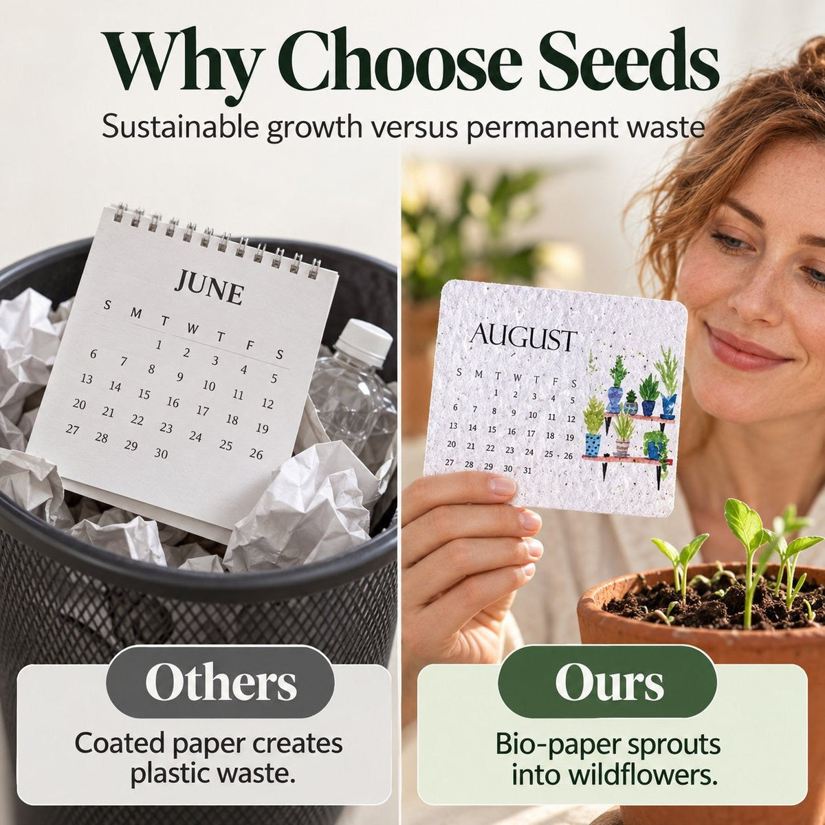 🌱 2027 Plantable Seed Calendar — Grow Something Beautiful! ✨