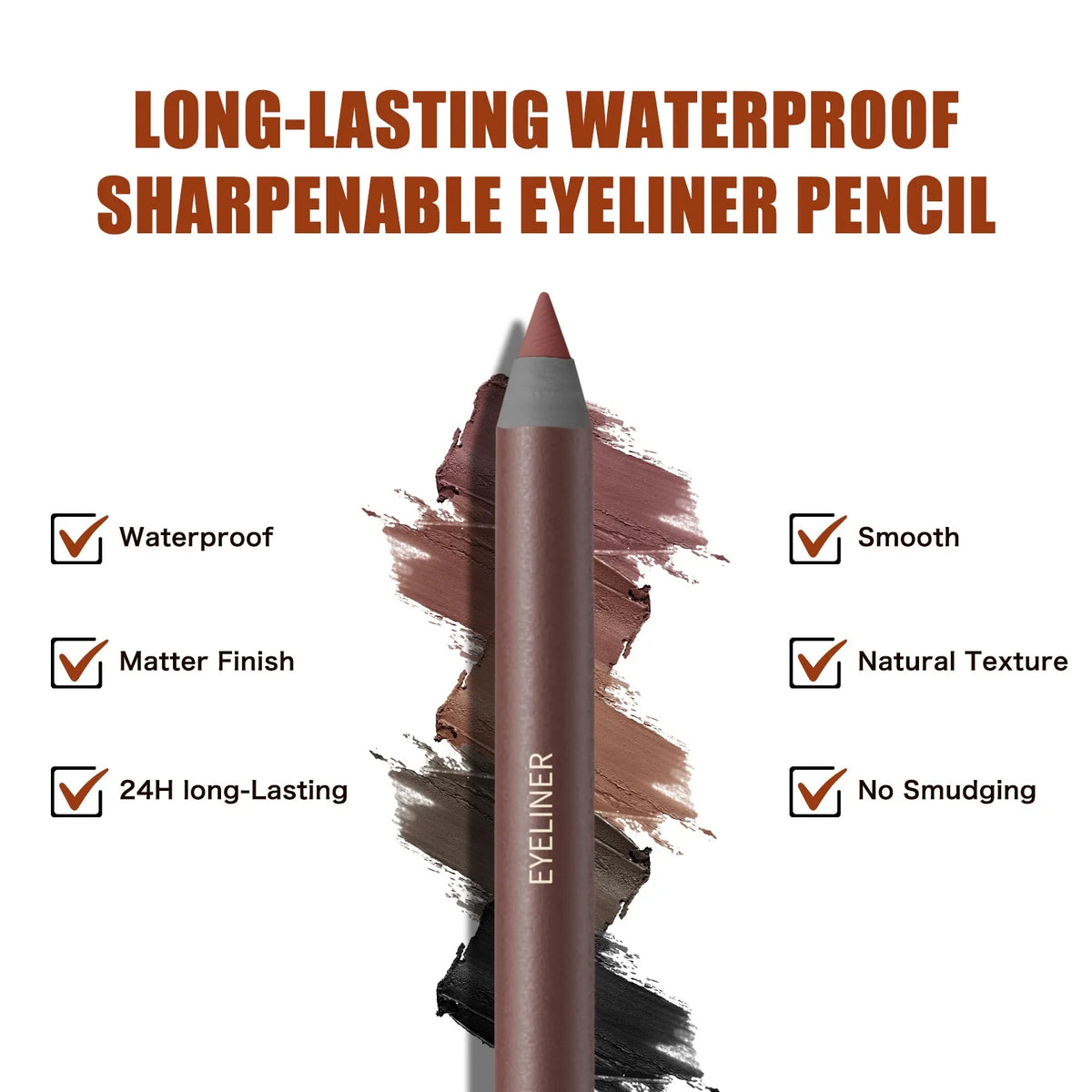✨7 Colors Eyeliner Pencil,24 Hour Waterproof Smudge-Proof Eye Liner Pencil