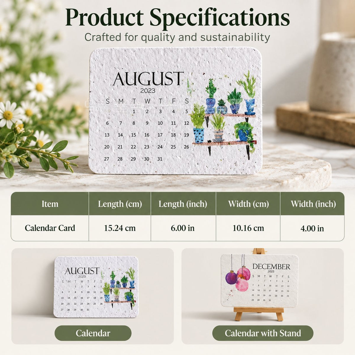 🌱 2027 Plantable Seed Calendar — Grow Something Beautiful! ✨
