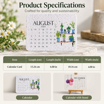🌱 2027 Plantable Seed Calendar — Grow Something Beautiful! ✨