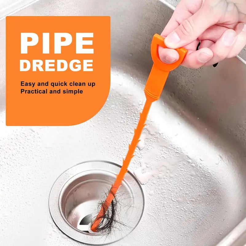 🛠️🛠️50% OFF NOW! 20.5‑inch Drain Snake – Flexible Durable Hair Clog Remover Tool, Quick Sink Tub Pipe Dredger, Reusable Drain Cleaner Stick for Bathroom Kitchen Sewer Blockages🛠️🛠️