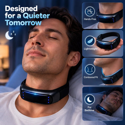 🌙 HOT SALE | Snoring Support Neck Wearable – Lightweight Hands-Free Bedtime Device for Quieter Night Routines