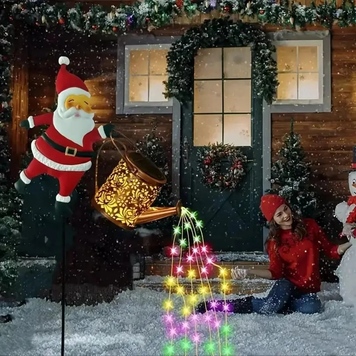 🎅 Santa’s Magical Light-Pour Garden Stake ✨