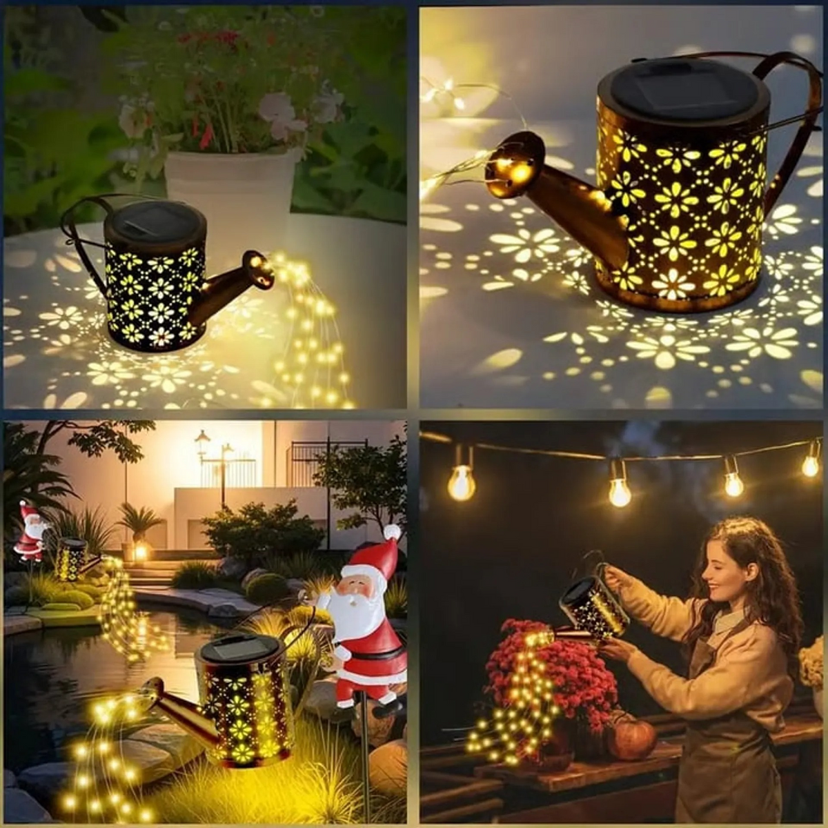 🎅 Santa’s Magical Light-Pour Garden Stake ✨