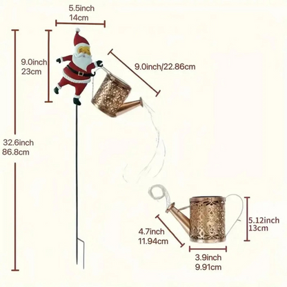 🎅 Santa’s Magical Light-Pour Garden Stake ✨