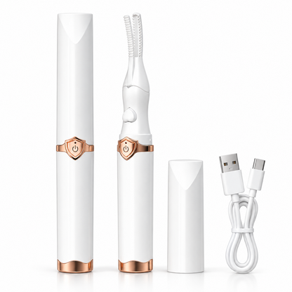 2-in-1 Heated Eyelash Curler, 3 Temperature Modes, USB Rechargeable