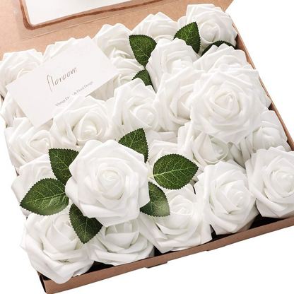 🌸 Everlasting Foam Roses – 25PCS Realistic Artificial Flowers