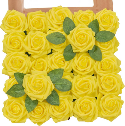 🌸 Everlasting Foam Roses – 25PCS Realistic Artificial Flowers