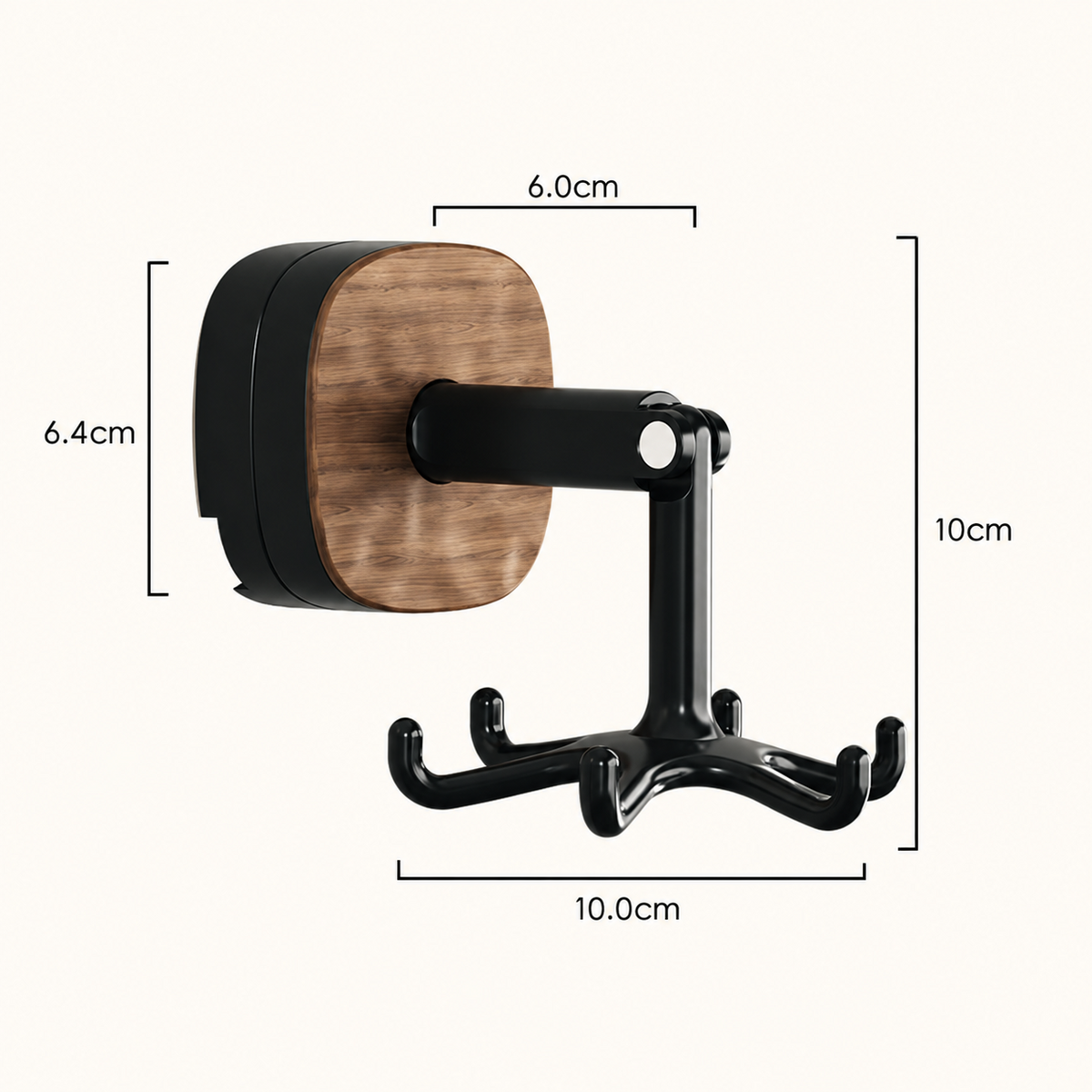 360° Rotating Duty Hooks Kitchen Utensil Holder