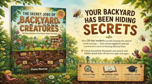 🐞 Backyard Creature Jobs – A Funny Illustrated Nature Guide for Kids