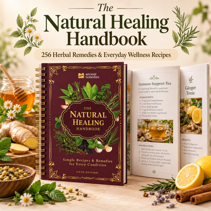 🌿 The Natural Healing Handbook – 256 Herbal Remedies & Everyday Wellness Recipes
