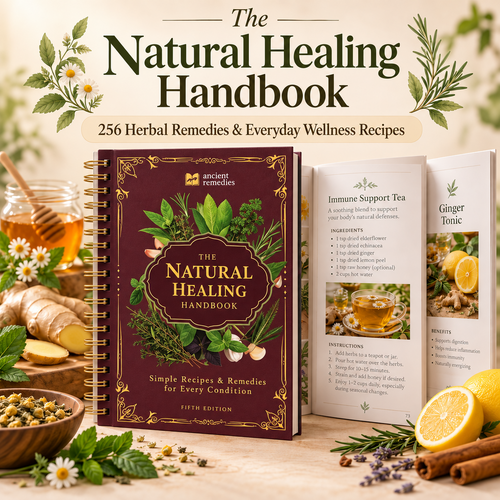 🌿 The Natural Healing Handbook – 256 Herbal Remedies & Everyday Wellness Recipes