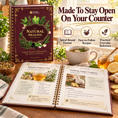 🌿 The Natural Healing Handbook – 256 Herbal Remedies & Everyday Wellness Recipes