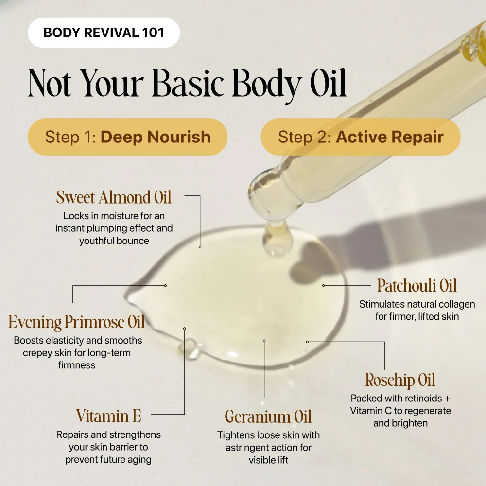 ✨ SilkenGlow Firming Body Oil – Smoother, Softer & Radiant-Looking Skin