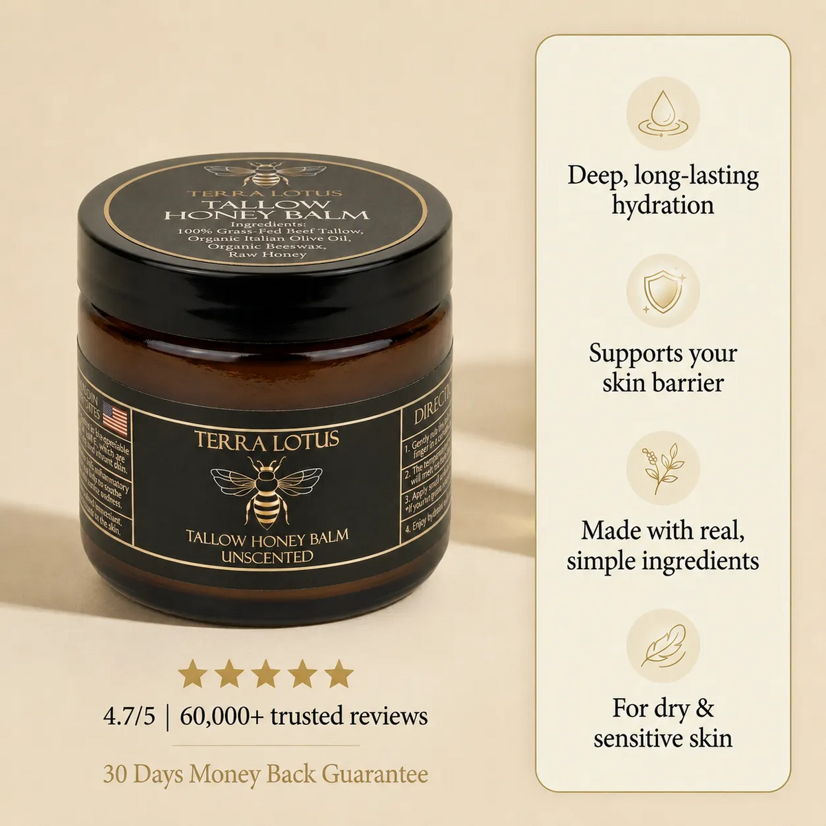 Tallow Honey Balm