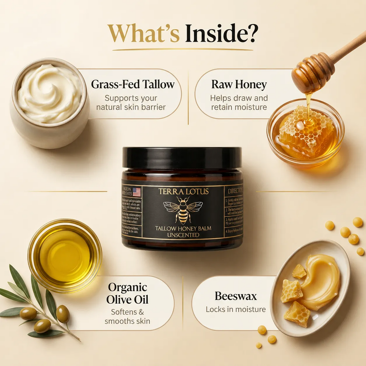 Tallow Honey Balm