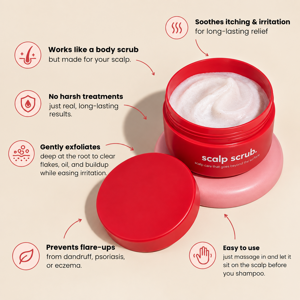 ✨ Clarifying Scalp Scrub – Exfoliate, Refresh & Remove Buildup