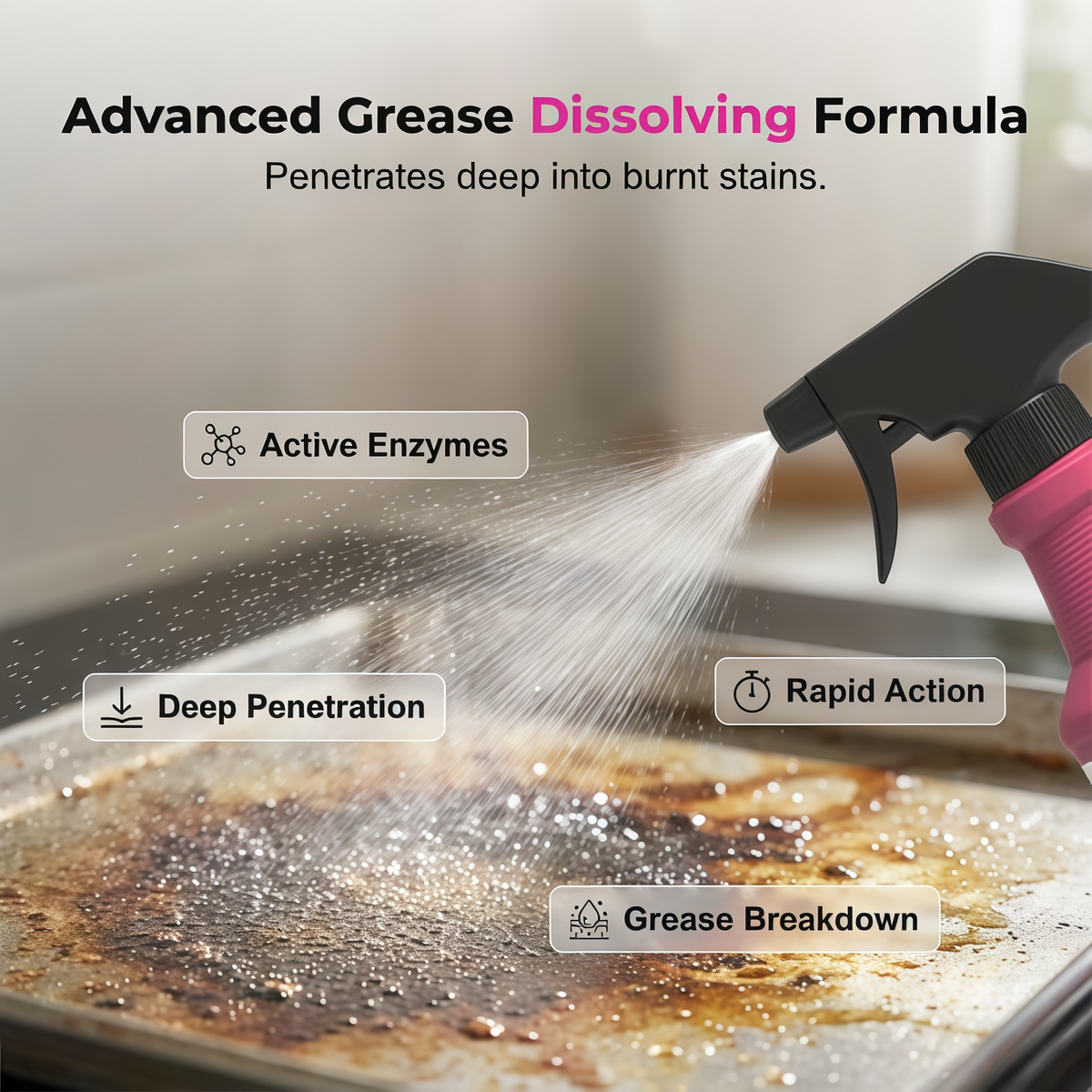 🔥 Fast-Acting Grill Degreaser — Powerful Grease Cleaner + 🎁FREE Towel & Sponge🎁