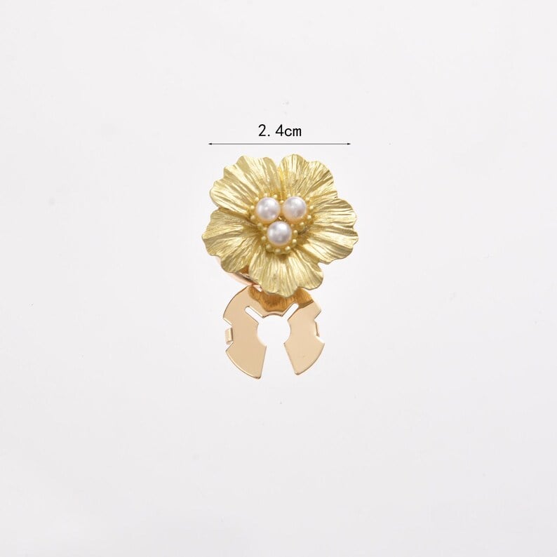 🌸 Luxury Flower Button Covers for Women
