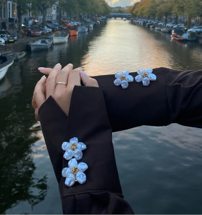 🌸 Luxury Flower Button Covers for Women