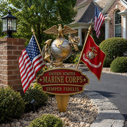 Last Day Promo: 49% OFF 🎖️- US Military Branch Tribute Garden Stake Collection