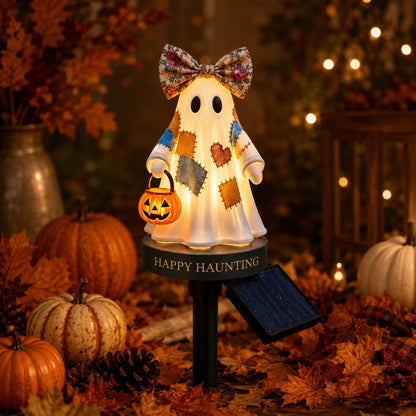 Solar Halloween Ghost Garden Stake Light