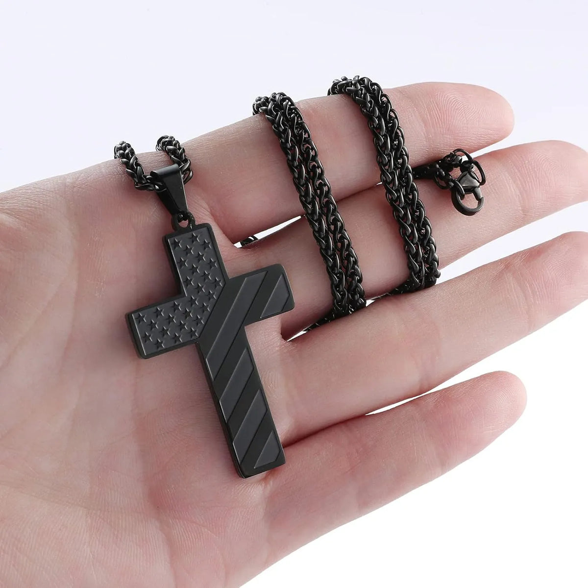 ⚡🎉Flag Cross Necklace,Best Gifts