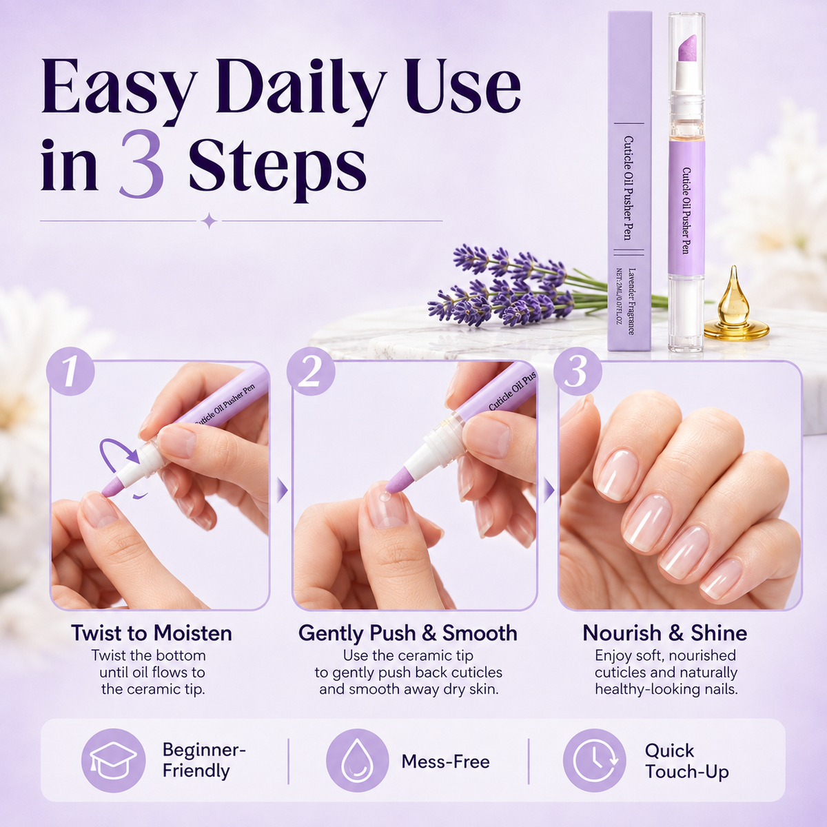 🔥2-in-1 Cuticle Pusher & Oil Pen