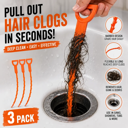 🛠️🛠️50% OFF NOW! 20.5‑inch Drain Snake – Flexible Durable Hair Clog Remover Tool, Quick Sink Tub Pipe Dredger, Reusable Drain Cleaner Stick for Bathroom Kitchen Sewer Blockages🛠️🛠️
