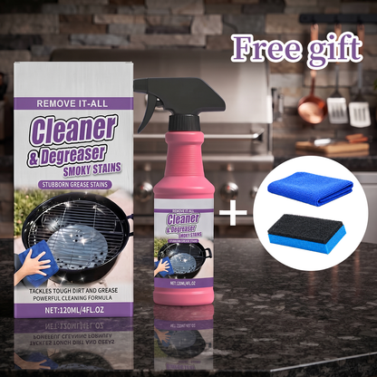 🔥 Fast-Acting Grill Degreaser — Powerful Grease Cleaner + 🎁FREE Towel & Sponge🎁