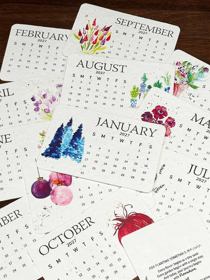 🌱 2027 Plantable Seed Calendar — Grow Something Beautiful! ✨