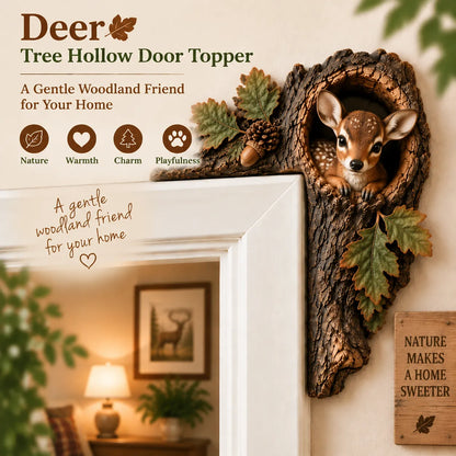 🐿️ 3D Chipmunk Tree Hollow Door Decor — ✨2-Piece Set✨