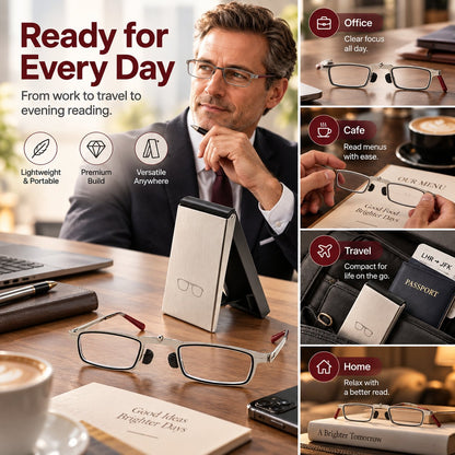 ✨ Weightless Folding Readers in a Sleek Metal Vault | Read Anywhere 📖