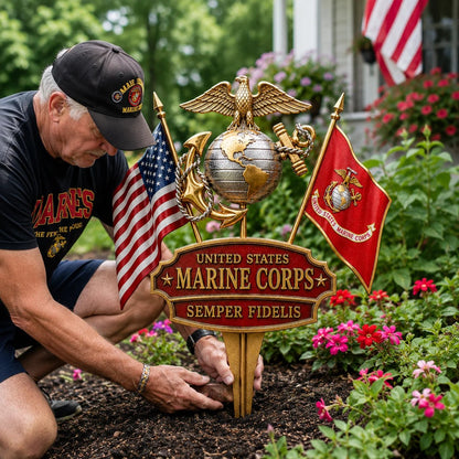 Last Day Promo: 49% OFF 🎖️- US Military Branch Tribute Garden Stake Collection