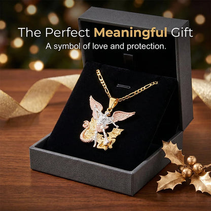 🪽 Angel Guardian Pendant Necklace — Meaningful Protection Jewelry ✨
