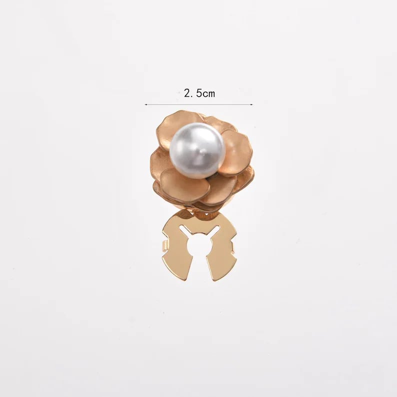 🌸 Luxury Flower Button Covers for Women