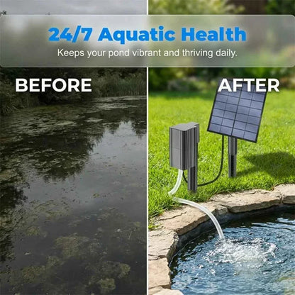Last Day 48% OFF🔥Solar Pond Aerator with Air Pump🐟