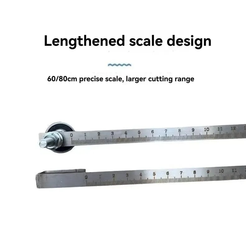 📏 Straight-Edge Double Axis 60cm Positioning Calipers – Precision Measuring Tool for Woodworking
