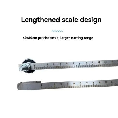 📏 Straight-Edge Double Axis 60cm Positioning Calipers – Precision Measuring Tool for Woodworking