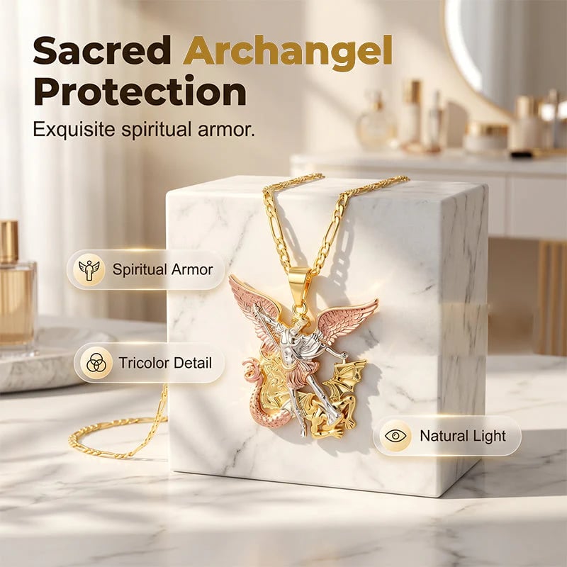 🪽 Angel Guardian Pendant Necklace — Meaningful Protection Jewelry ✨