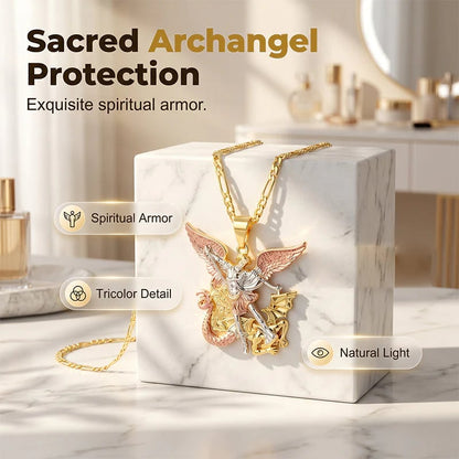 🪽 Angel Guardian Pendant Necklace — Meaningful Protection Jewelry ✨