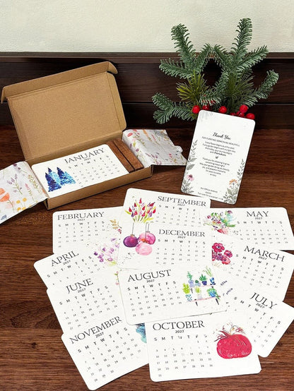 🌱 2027 Plantable Seed Calendar — Grow Something Beautiful! ✨