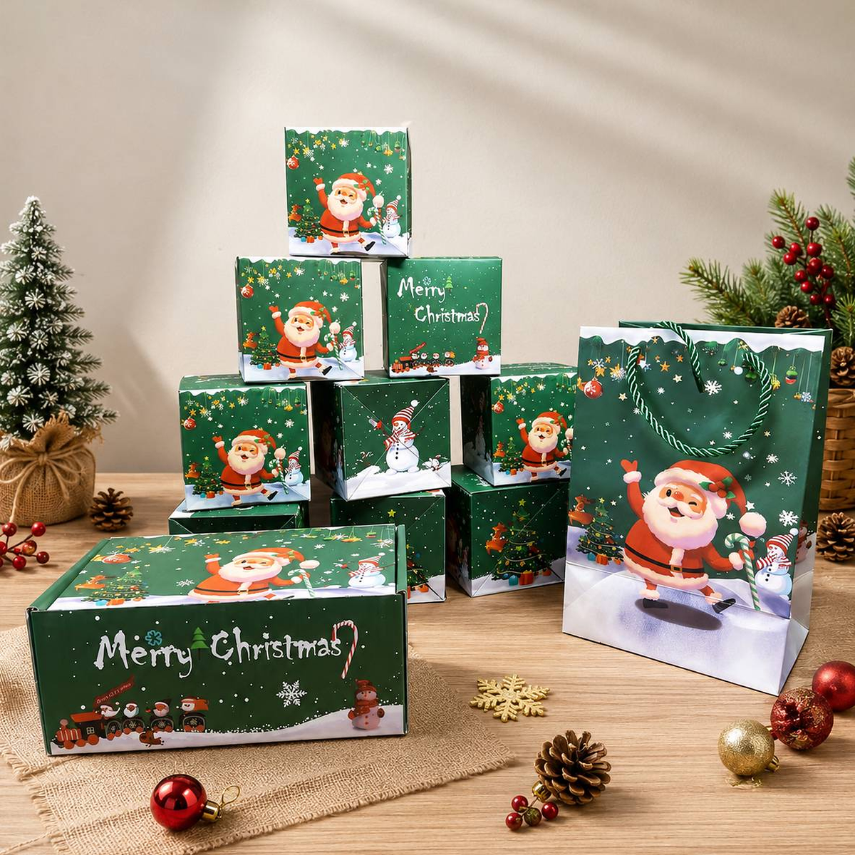 Christmas Pop-Up Surprise Gift Box, Folding Bouncing Red Envelope Box