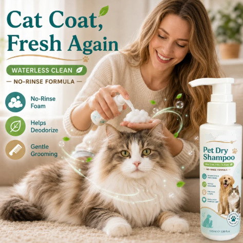 🫧 Freshen Up Your Furry Friend — No Water Needed! 🐾