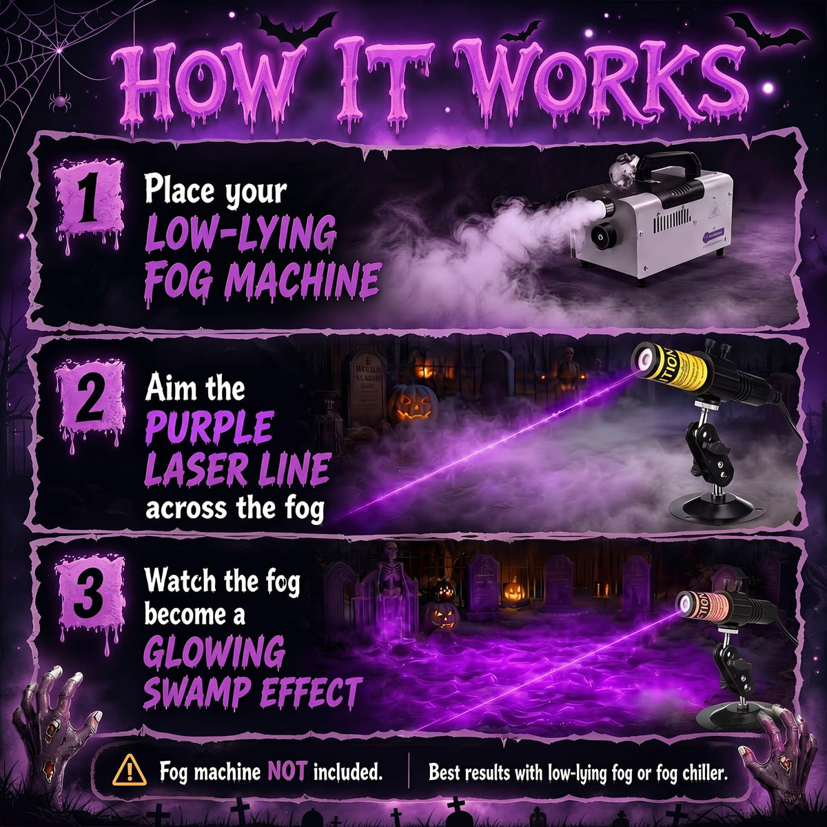 Kartizee™ Halloween Laser Swamp Light