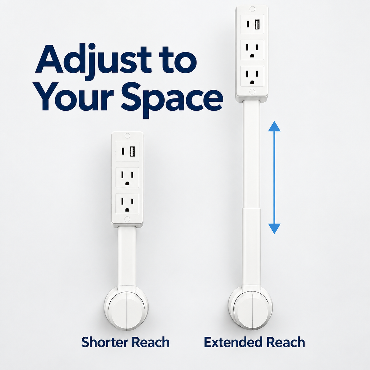 🔥 Limited-Time 49% OFF🔌 Extendable Outlet Extender with Rotating Base & USB-A/USB-C Charging