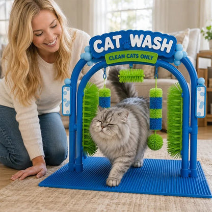 🔥LAST DAY 50% OFF -🐱 Self‑Grooming Cat Wash Station