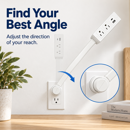 🔥 Limited-Time 49% OFF🔌 Extendable Outlet Extender with Rotating Base & USB-A/USB-C Charging